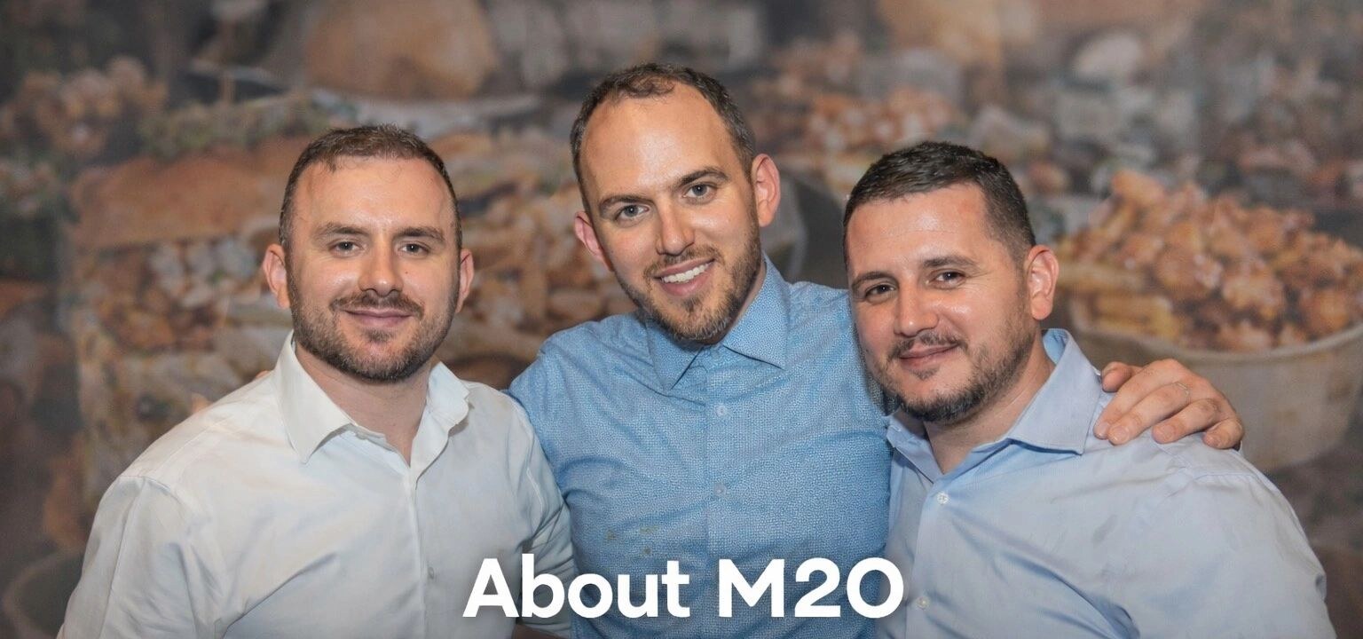 The three Osmanollaj brothers, founders of M2O Hospitality Group